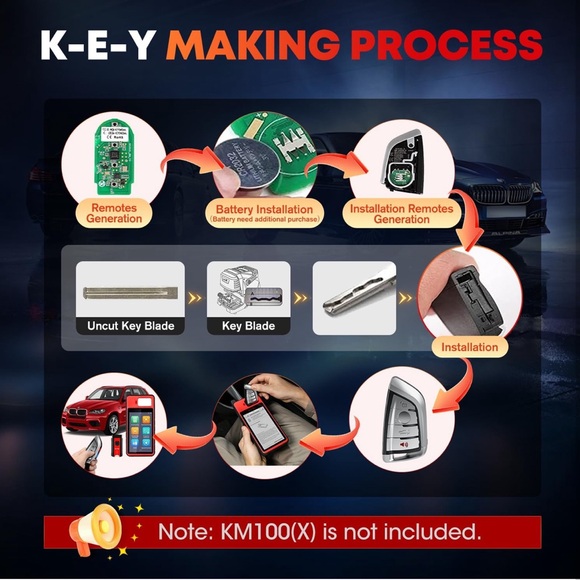 Autel MaxiIM IKEY IKEYBW004AL Work with KM100 OE-Quality Smart Key for BMW - Picture 8 of 9